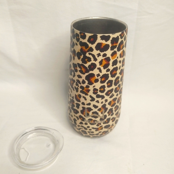 Leopard Print Stainless Steel Tumbler W Lid - Picture 1 of 10